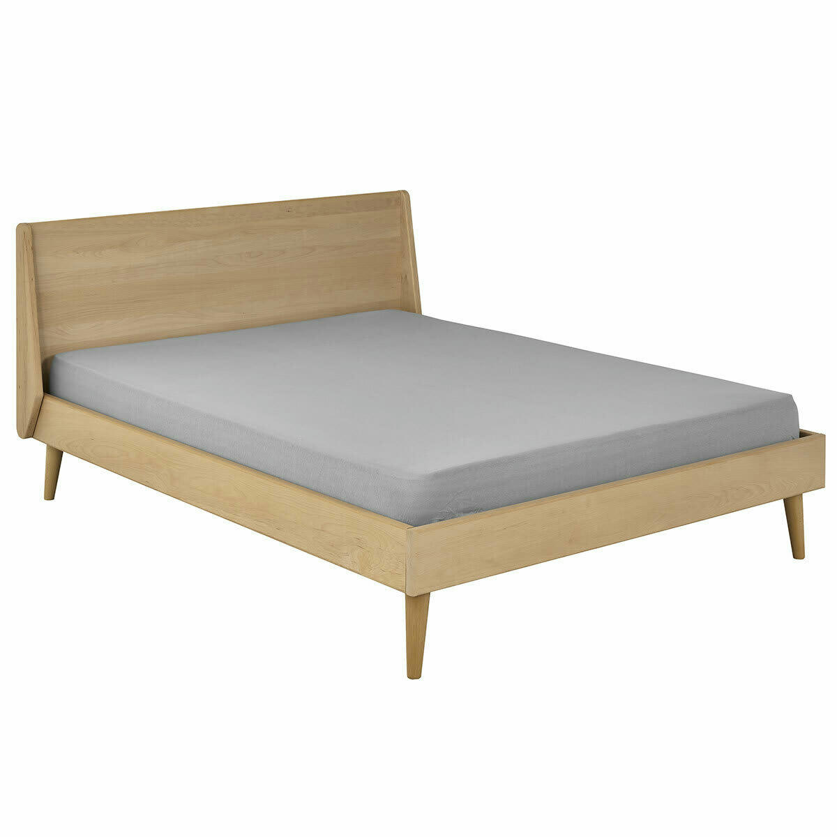 MELBA - Pack lit avec matelas 140x190 cm bois massif