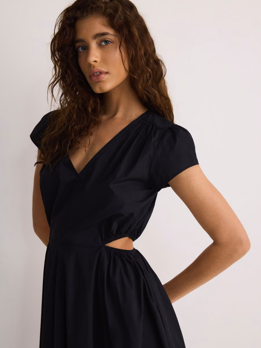 Midi Dress With Cut-Out Details