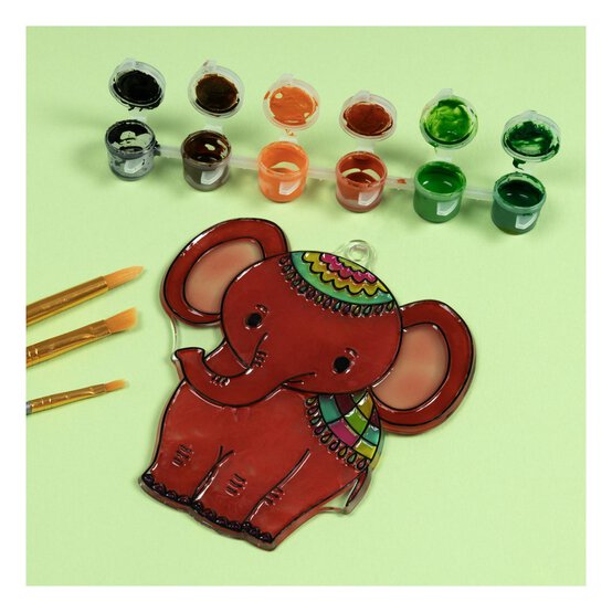 Elephant Plastic Suncatcher