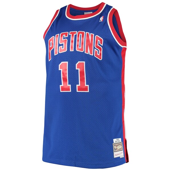Isaiah Thomas Detroit Pistons 1988/89 Big & Tall Hardwood Classics Swingman Jersey - Royal
