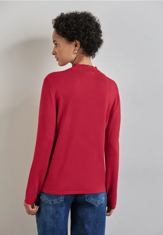 Basic Rollkragen-Pullover