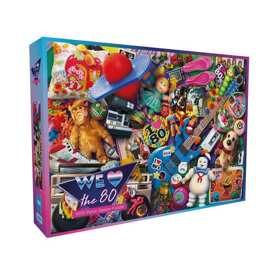 Gibsons We Love the 80s Jigsaw Puzzle 1000 Pieces