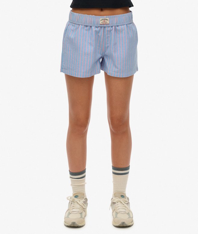 Organic Cotton Stripe Elasticated Shorts