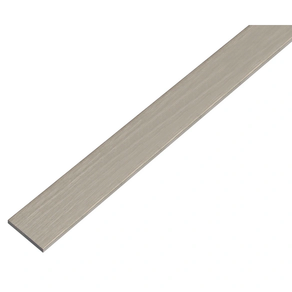 Flachstange, LxBxH: 1000 x 25 x 2 mm, edelstahlfarben