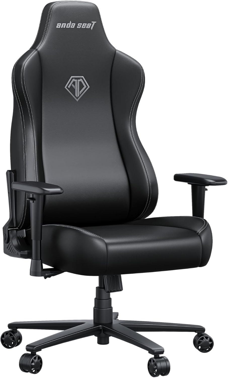 Anda Seat Novis Gaming Chair for Adults - Large Reclining Video Game Chairs, PVC Leather Ergonomic Office Chair, Heavy Duty Back Lumbar Support - Luxury Black Computer Chairs for Home & Work