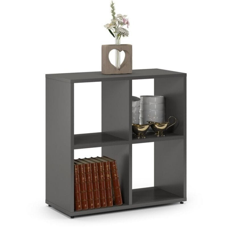 Regał biblioteczka, ETAP, 68x30x68 cm, grafit, mat | TYLETEGOTU