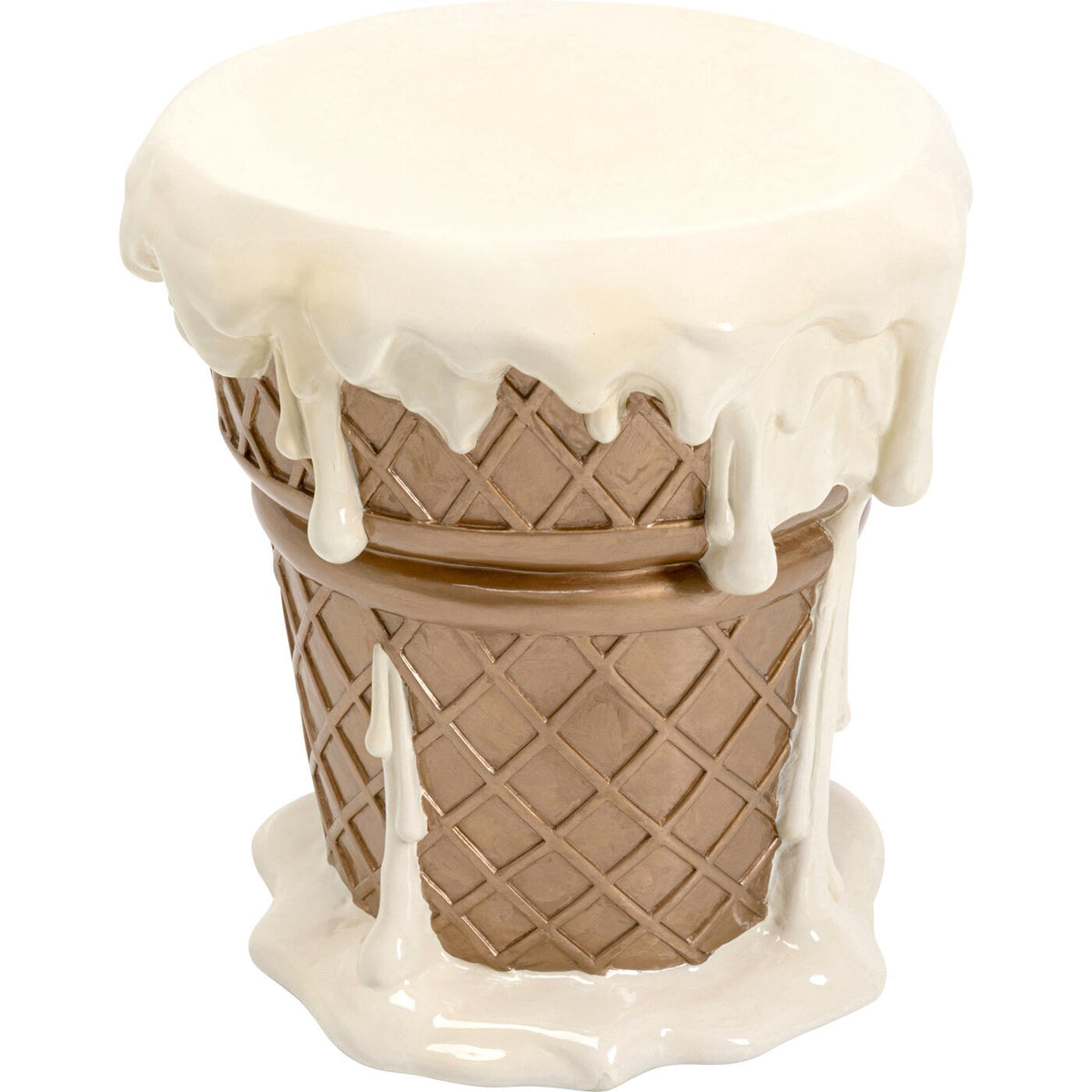 Kare Design Kruk ijs 38cm vanille
