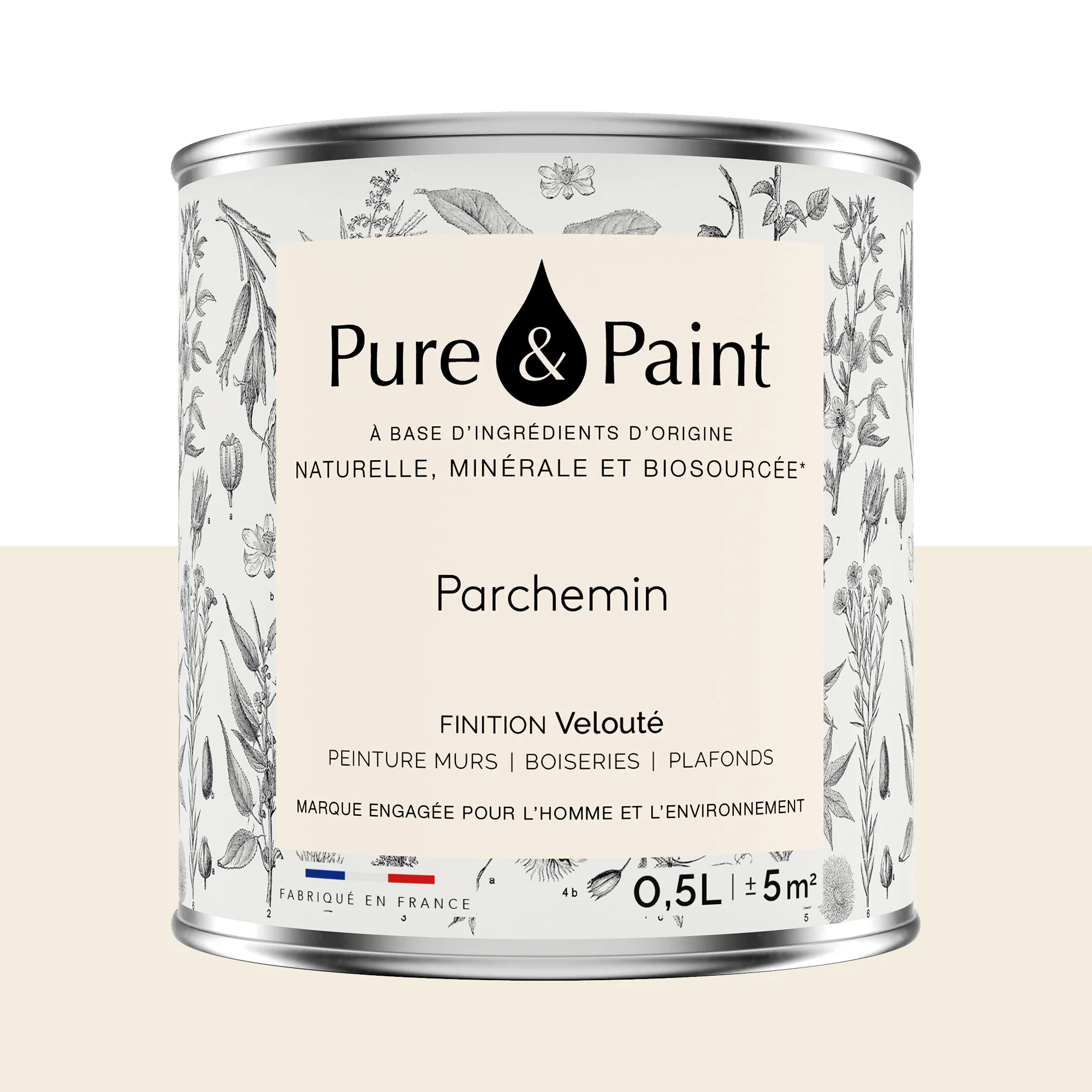 Pure and Paint Peinture Peinture Parchemin 0,5 L