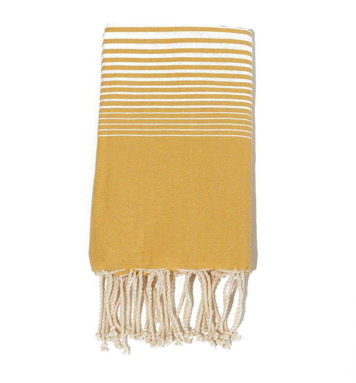 - Fouta en coton 100x200cm jaune