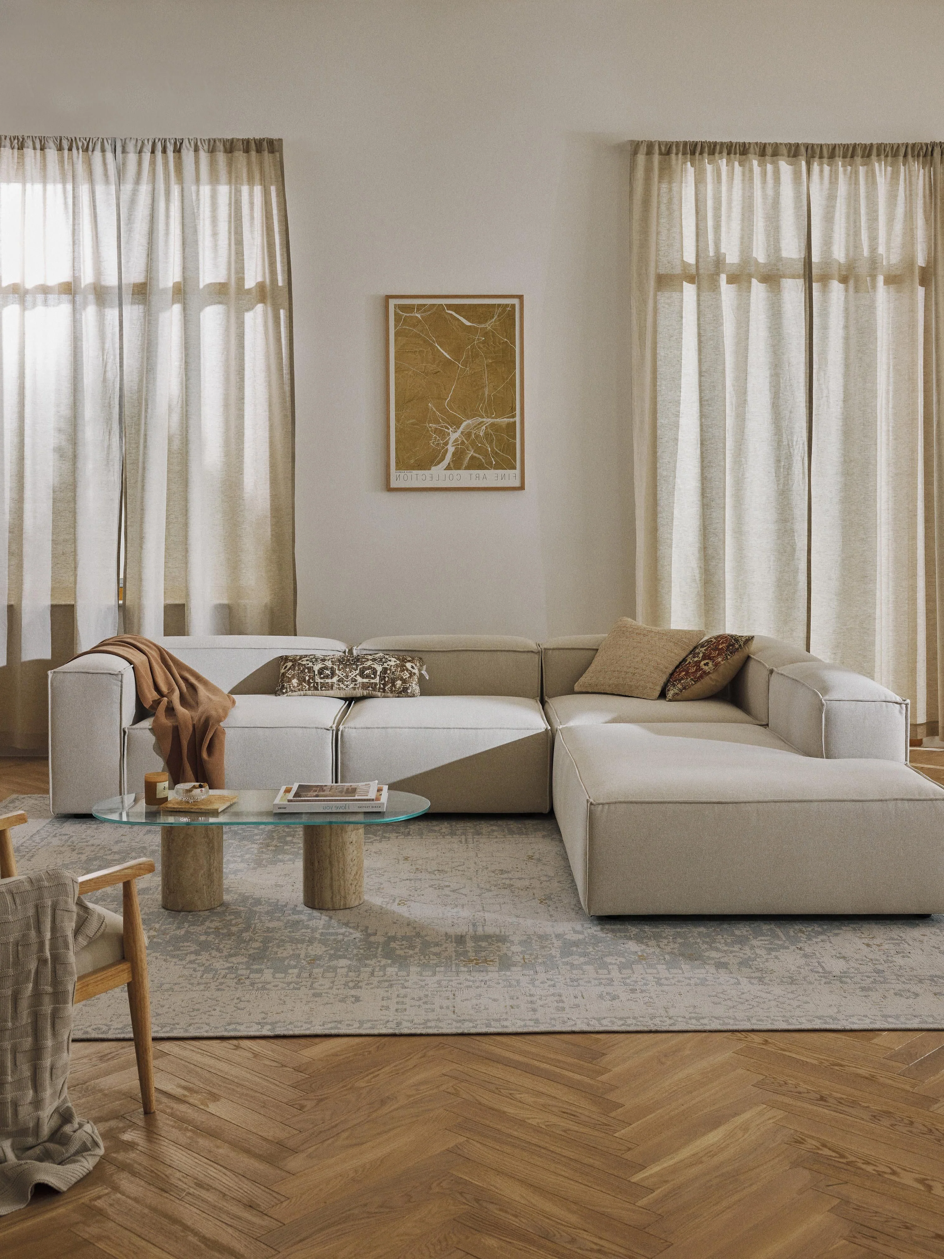 Modulares XL-Ecksofa Lennon (4-Sitzer)