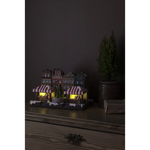 LED-Szenerie, Kunststoff, BxHxL: 19 x 21 x 31,5 cm, inkl. Leuchtmittel