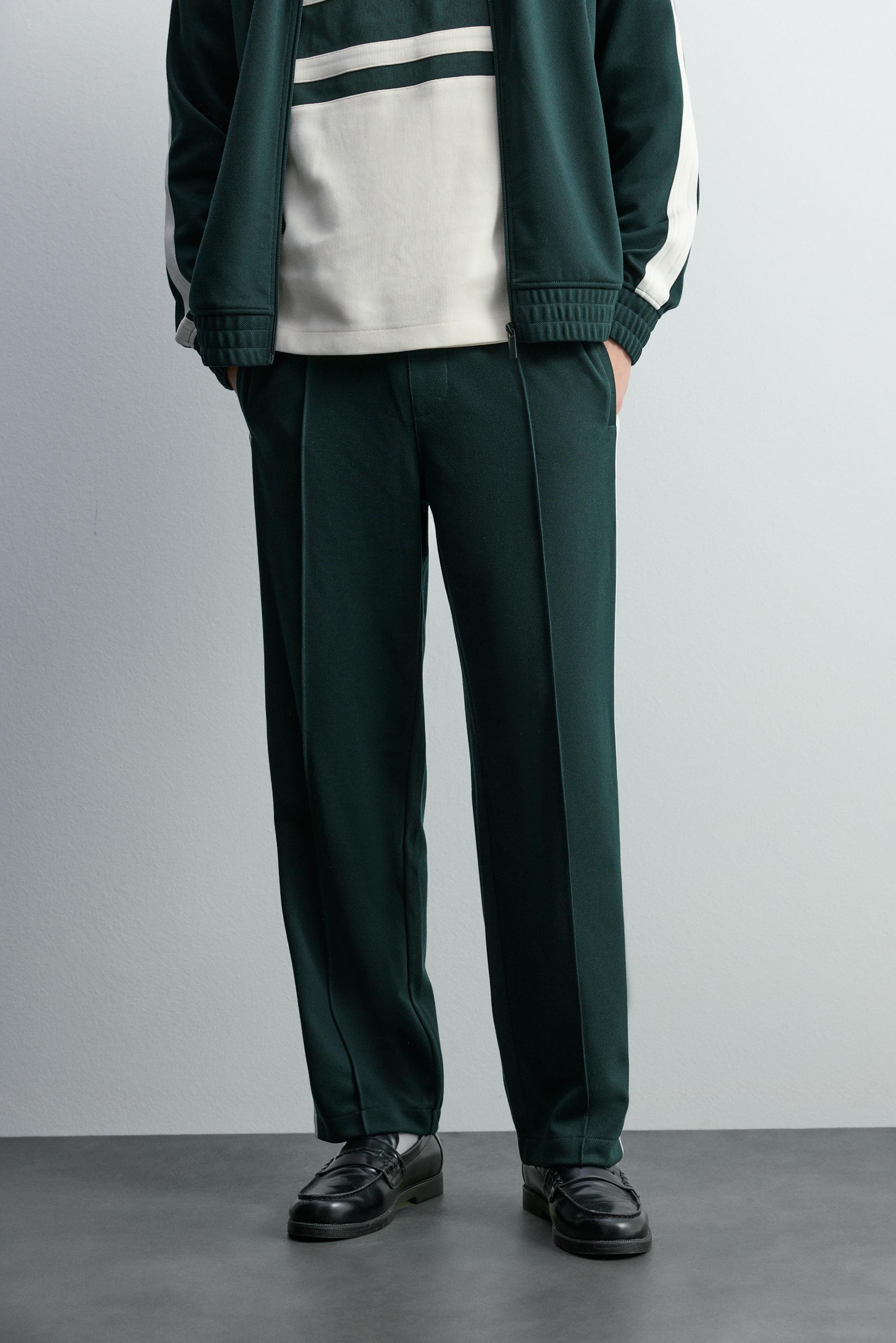 Pantalón interlock bandas