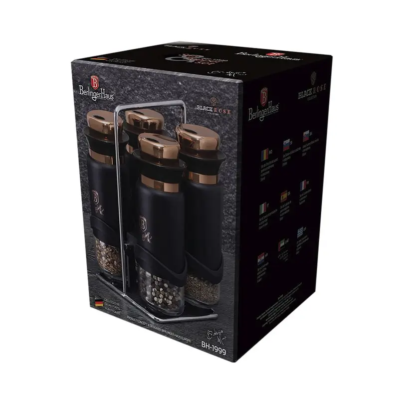 Gewürzregal 5-teilig Black Rose Collection