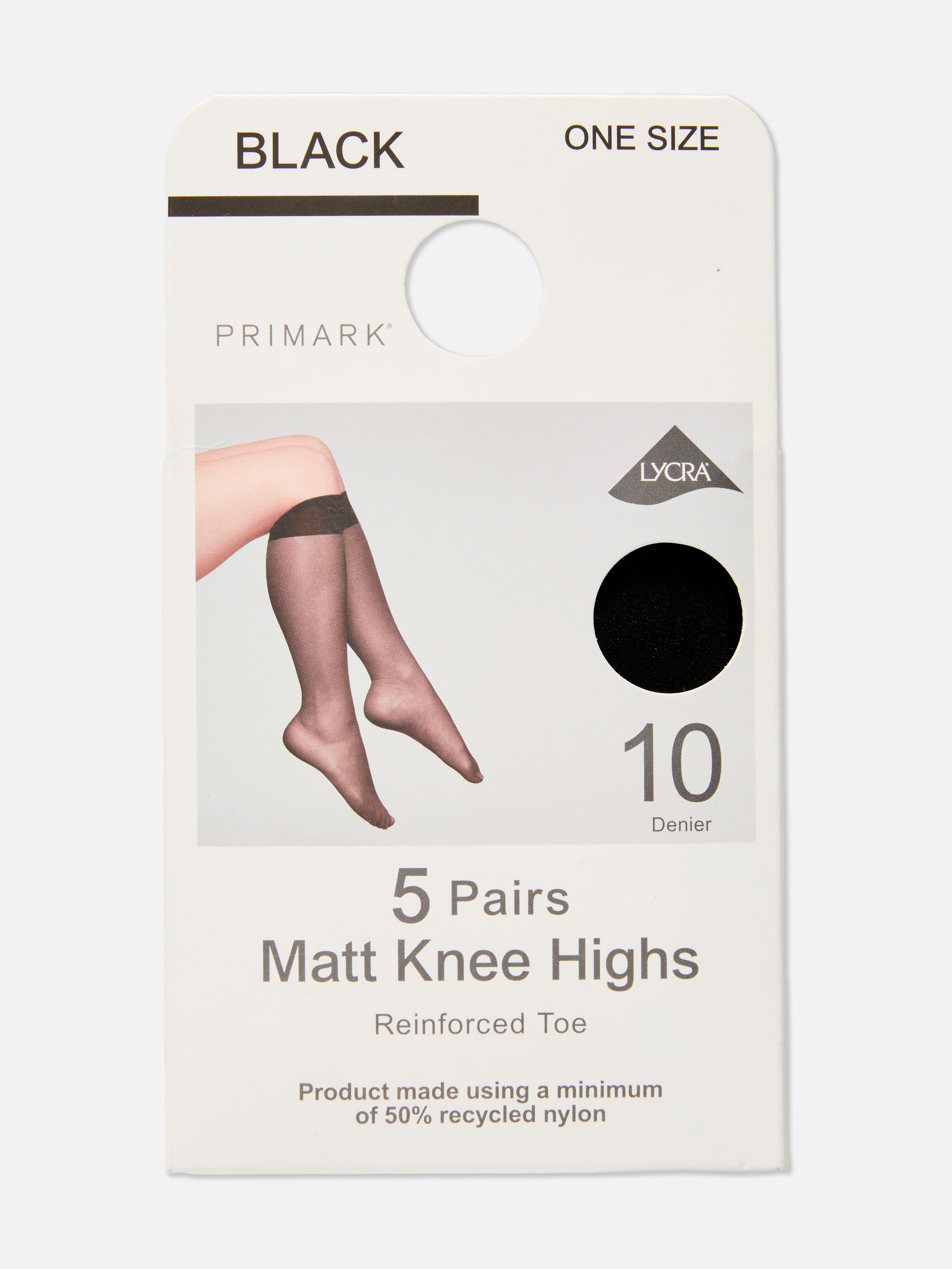 5pk Matt Knee High Tights