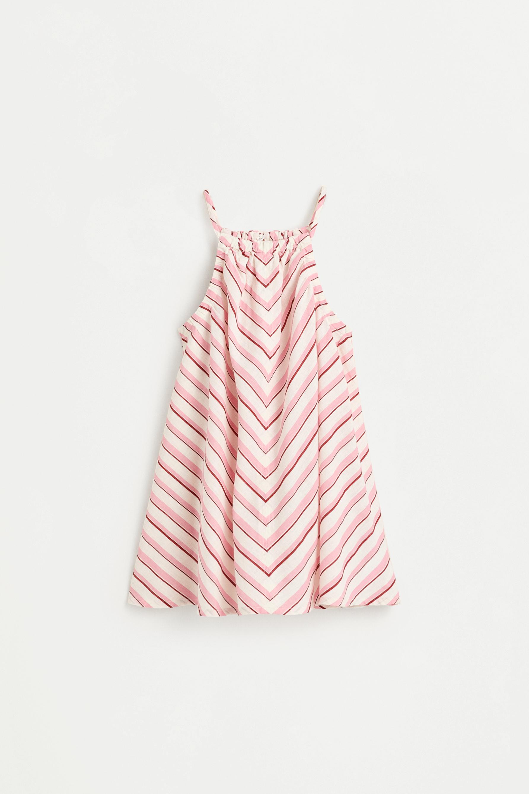 Niña | Vestido rayas rosas