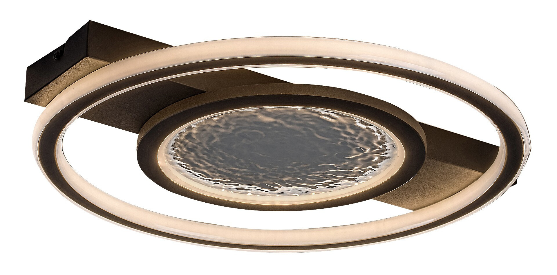 Lampa sufitowa ARANIS czarno-biała LED 2x50W Ciepła biel 2000lm Rabalux
