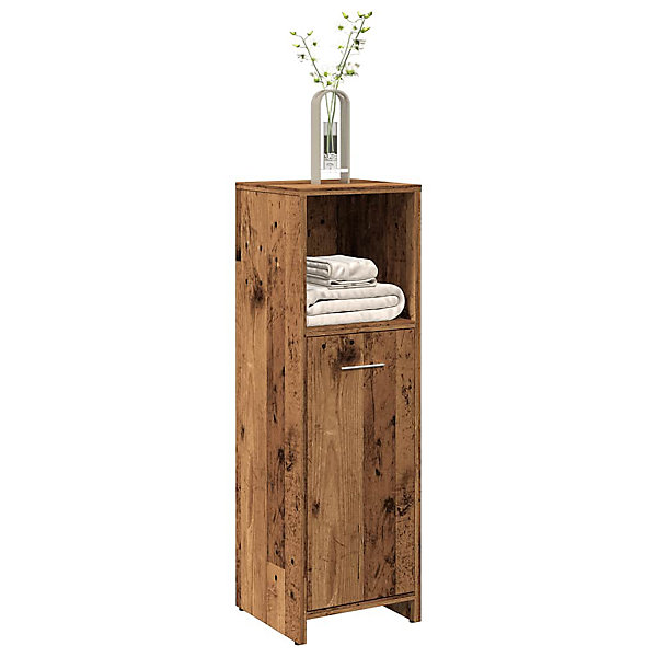 Armoire de salle de bain vieux bois 30x30x95 cm bois ingénierie vidaXL