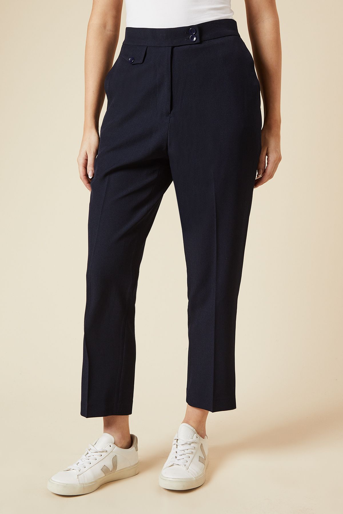 Dorothy Perkins Tab Detail Capri Trouser