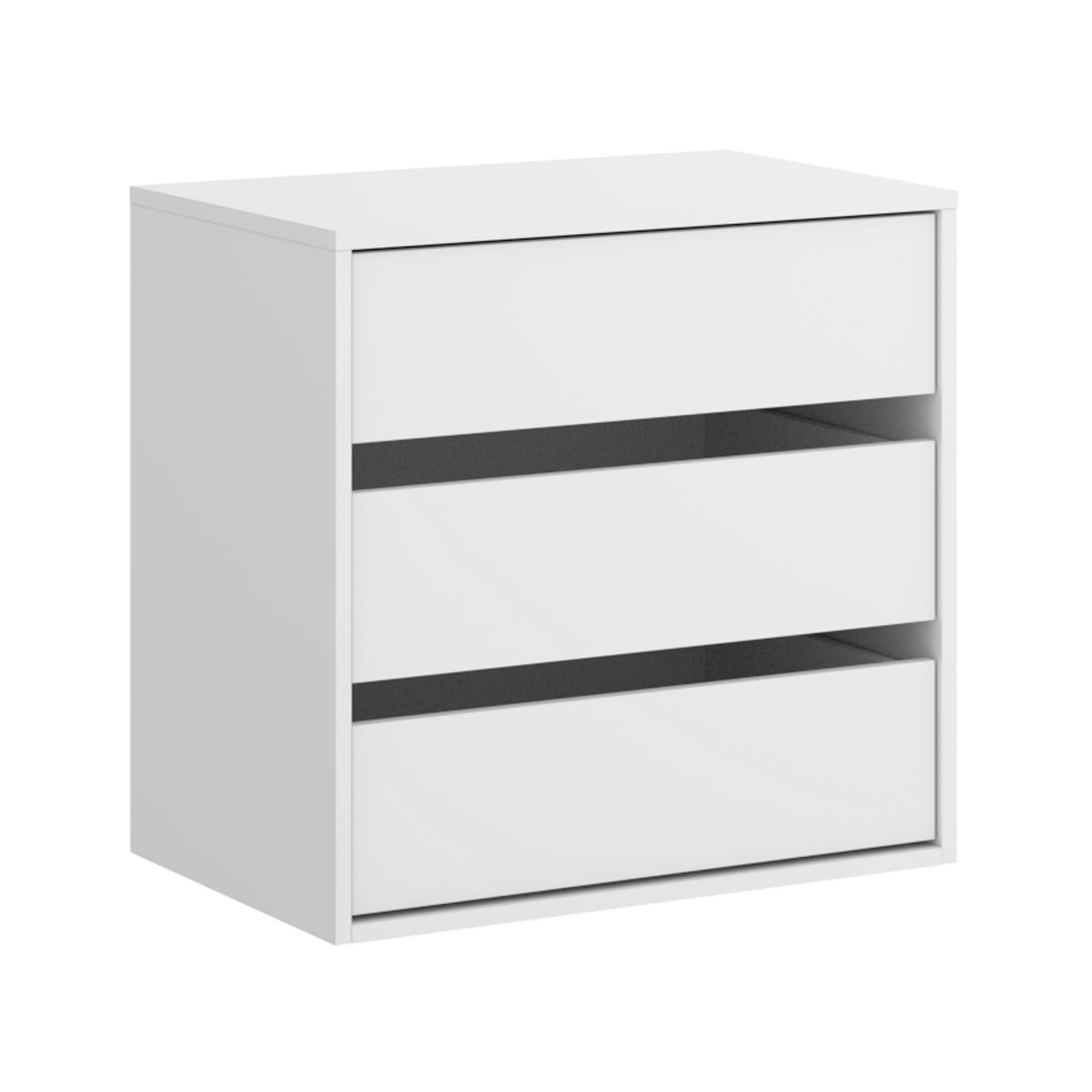 VINSON - Commode effet bois blanc