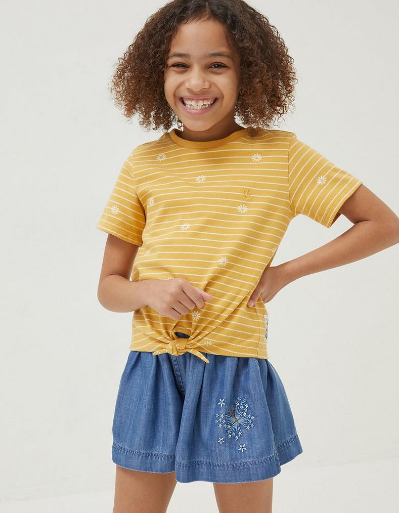 Floral Stripe Jersey T-Shirt