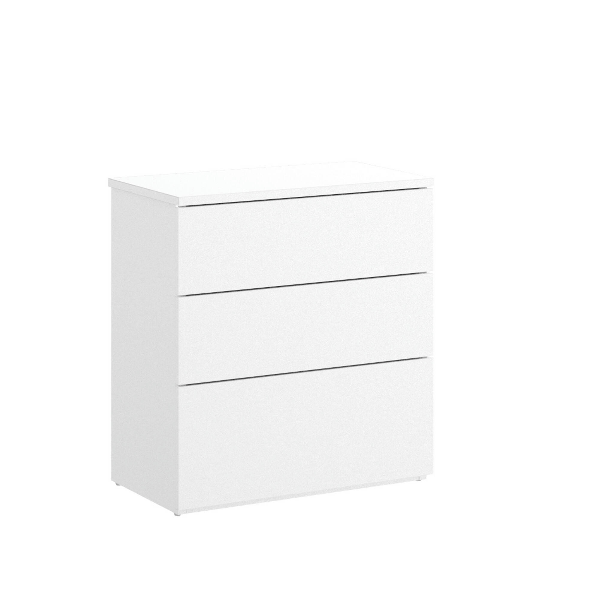 PEZ - Meuble de chevet effet bois blanc