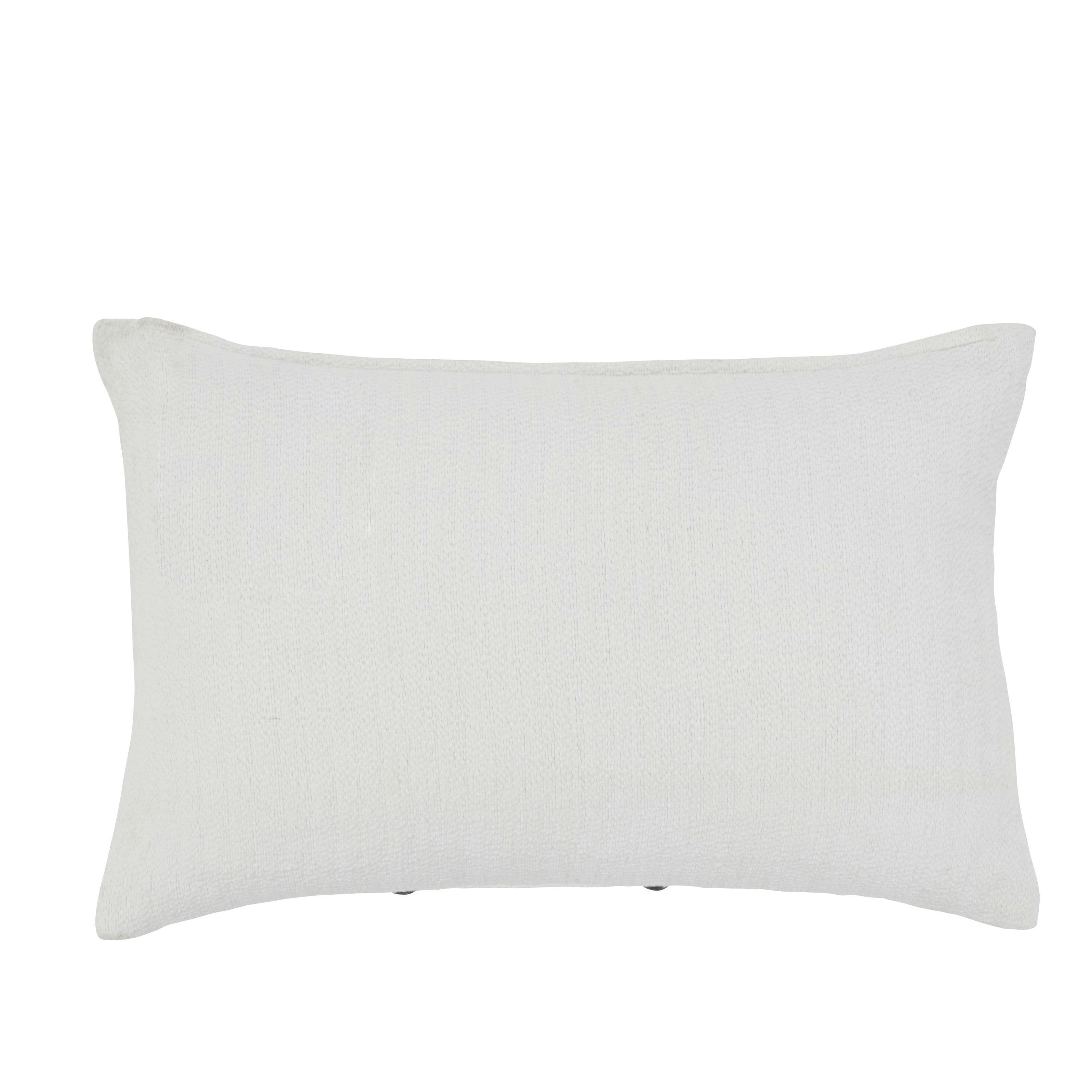 MAPIVA - Coussin en coton bouclé noir et blanc 40x60