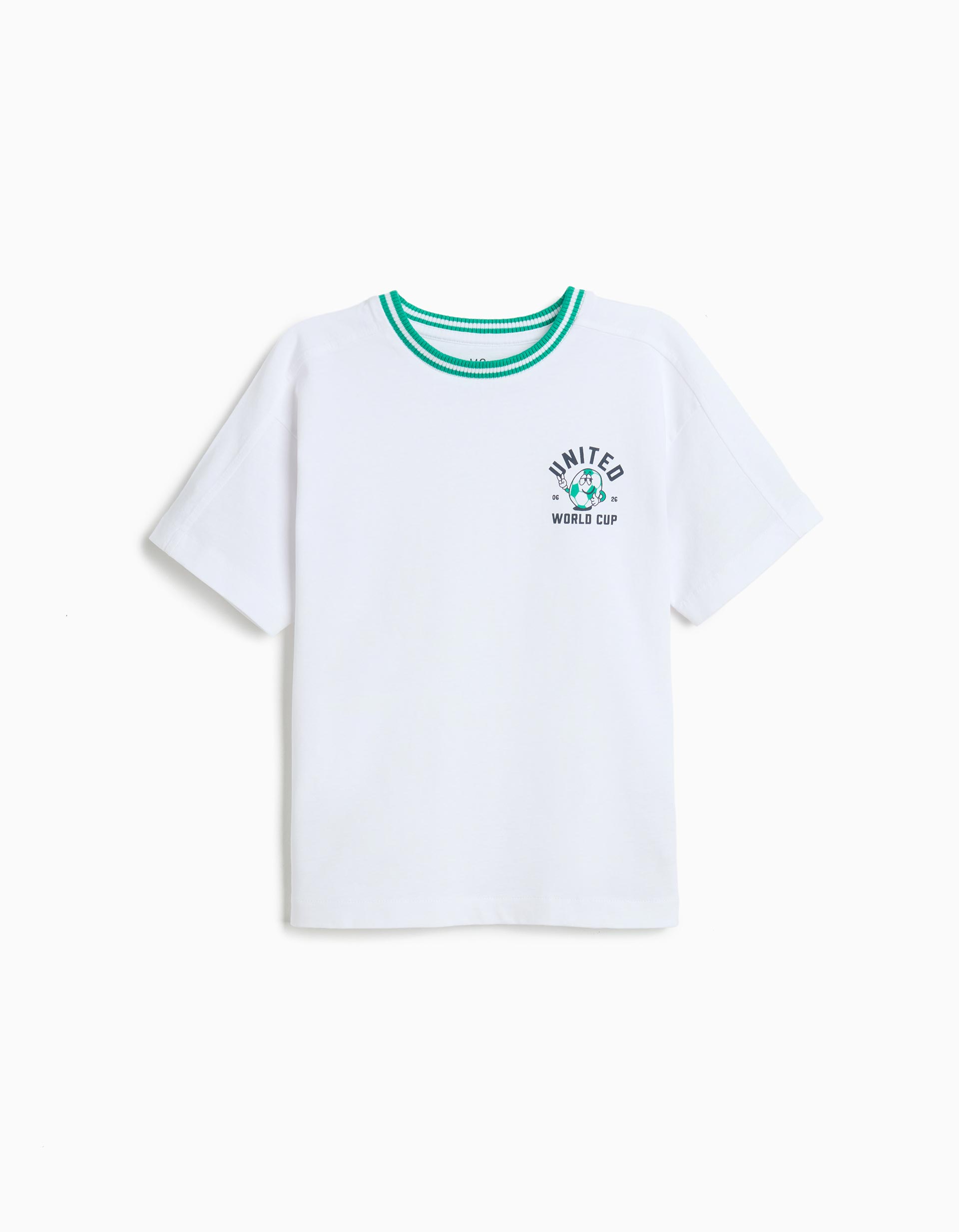 T-shirt Estampado, Menino, Branco