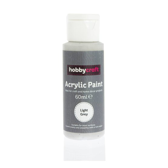 Light Grey Acrylic Craft Paint 60ml