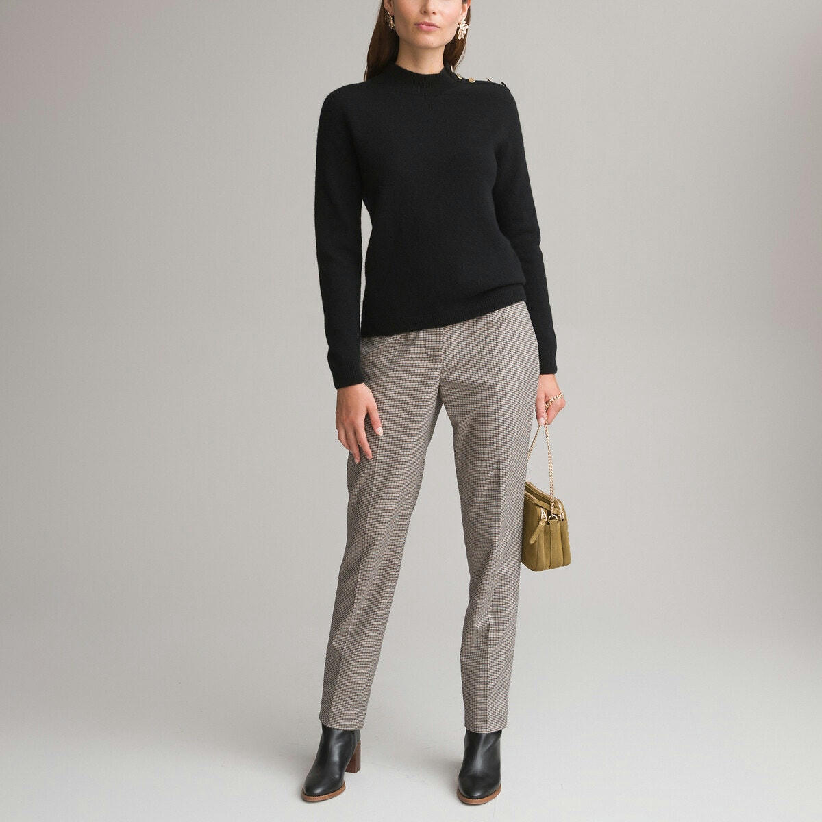 Pull en laine mélangé, fabriqué en France