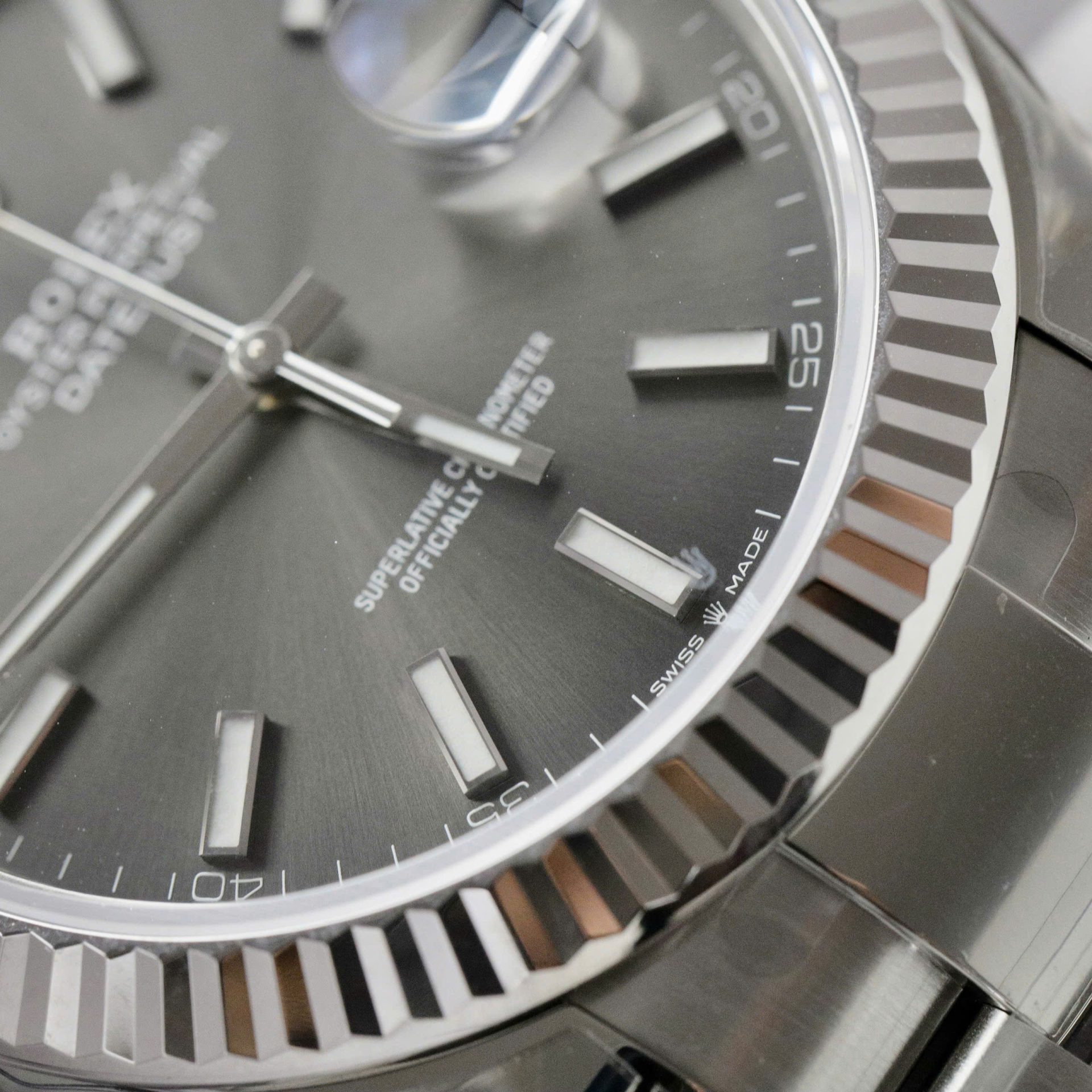 Rolex Datejust 126334 904L Steel Grey Dial 41mm Oyster Super Clone