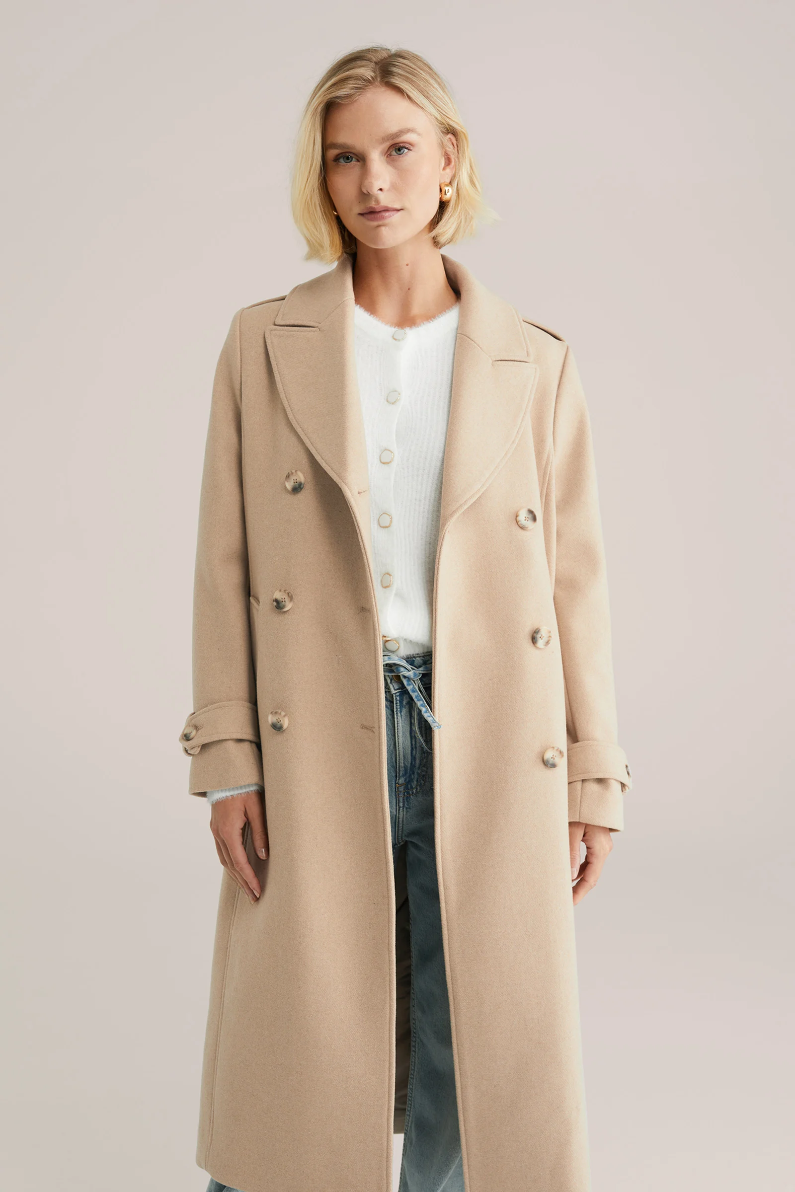 Dames premium jas van wolmix