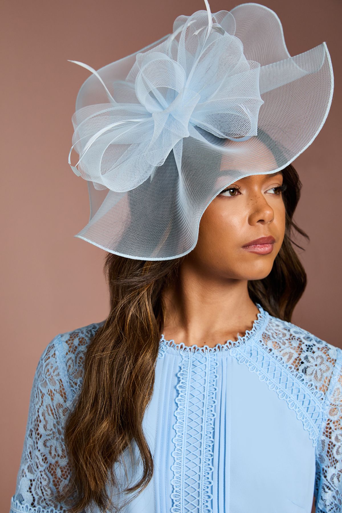 Coast Structured Mesh Bow Flat Fascinator