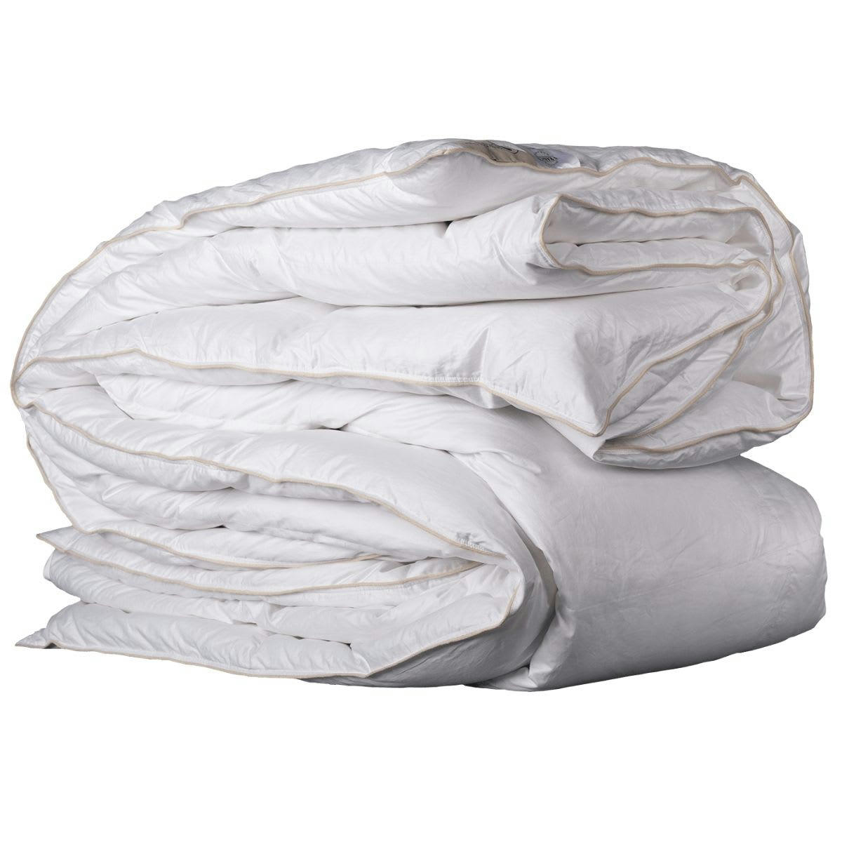 HIVER - Couette naturelle chaude en duvet et coton bio king size 300x250 cm