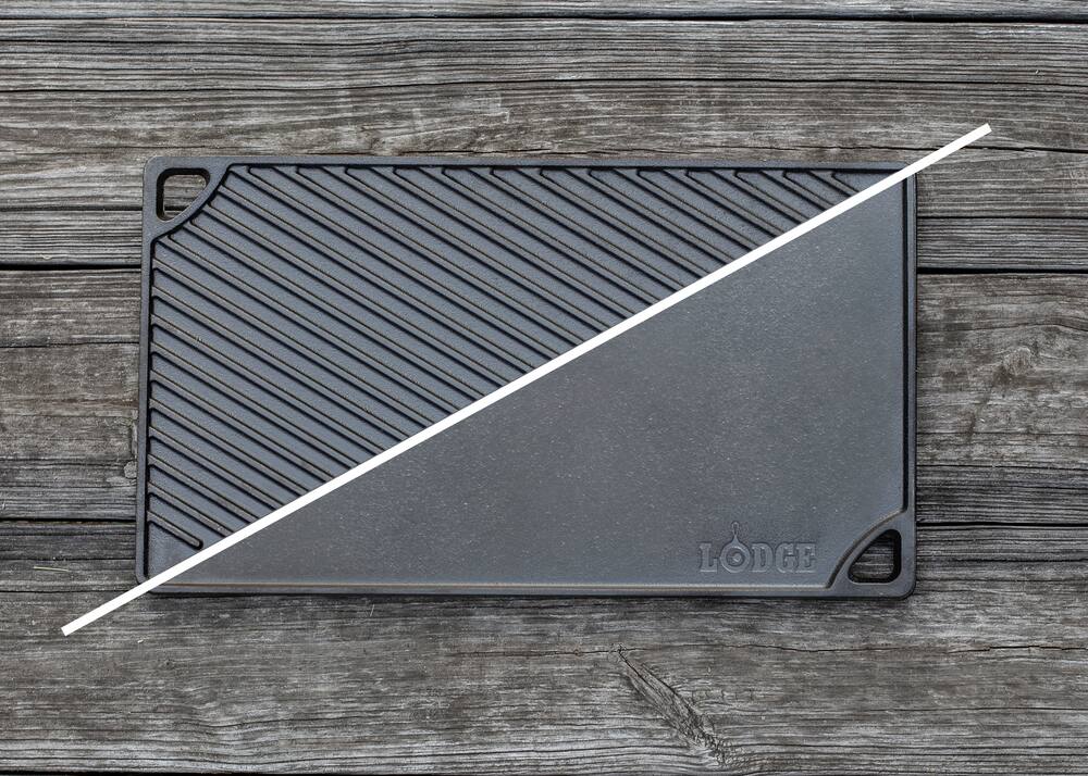 Lodge Seasoned Cast-Iron Griddle, 16.8-in