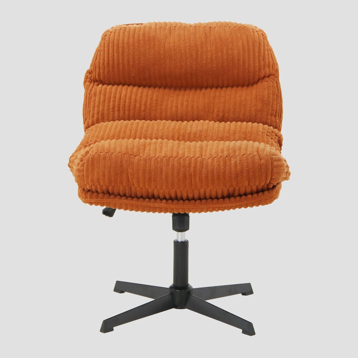 Fotel CORDIVO sztruksowy obrotowy ceglasty 66x71x83 cm