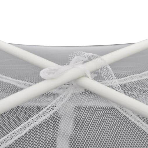 NNEVL Camping Tent 200x120x130 cm Fiberglass White