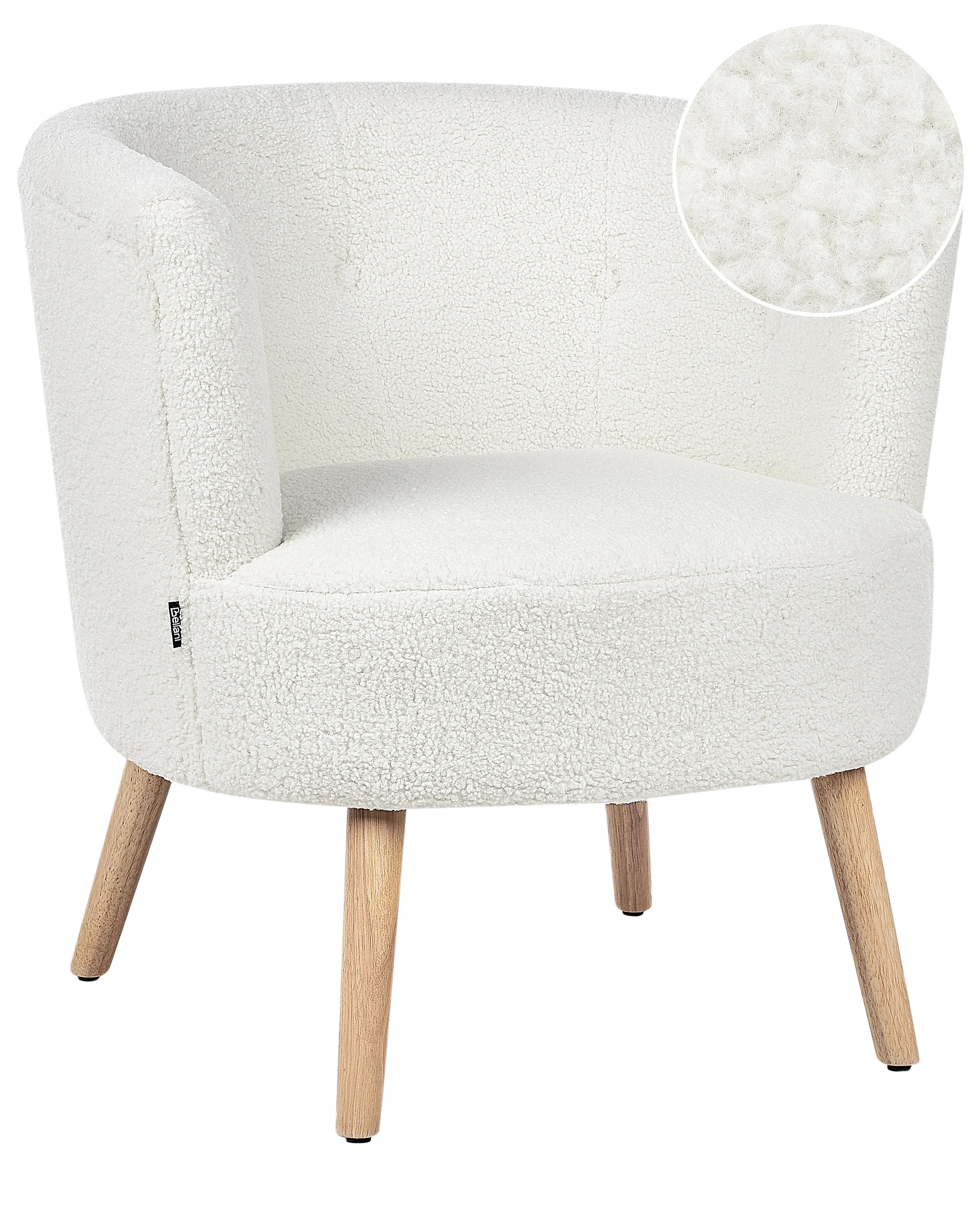 Armchair ODENZEN Boucle White
