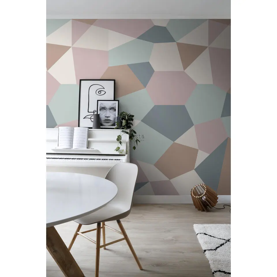 ESTAhome fotobehang grafisch motief multicolor - 200 x 279 cm