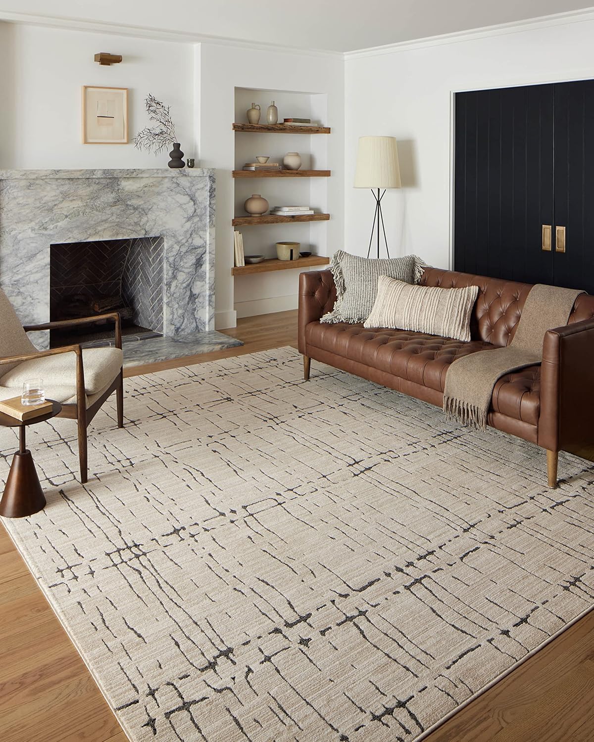 Loloi Darby Collection DAR-06 Sand/Dk. Grey 7'-10 x 10' Area Rug