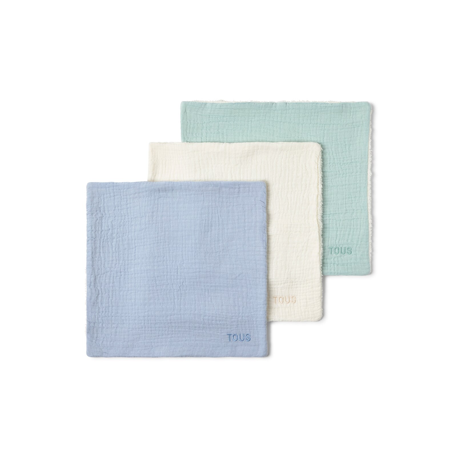 Muselinas de bebé pack de 3 Const azul