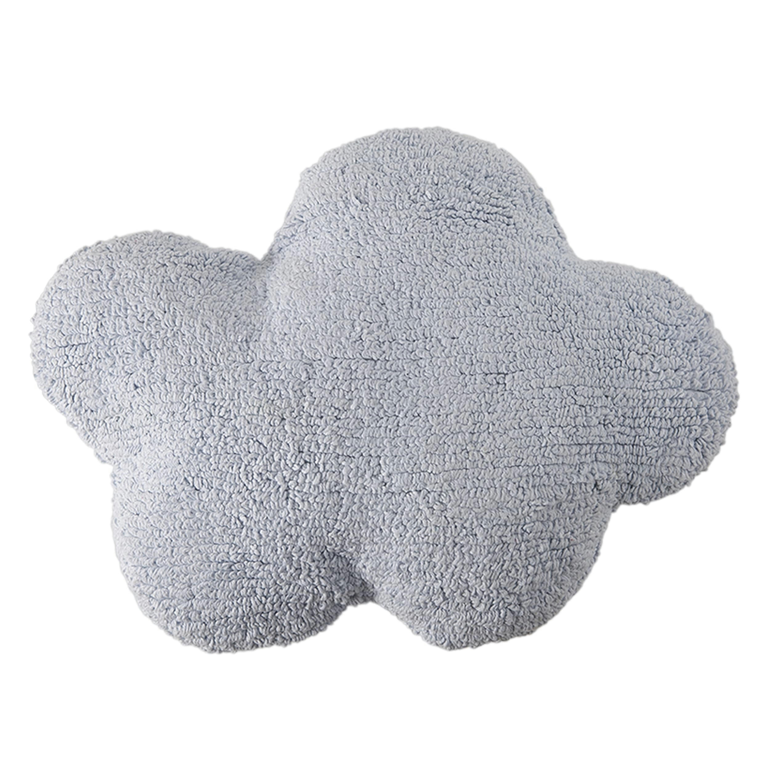 CLOUD - Coussin nuage coton bleu 50x40