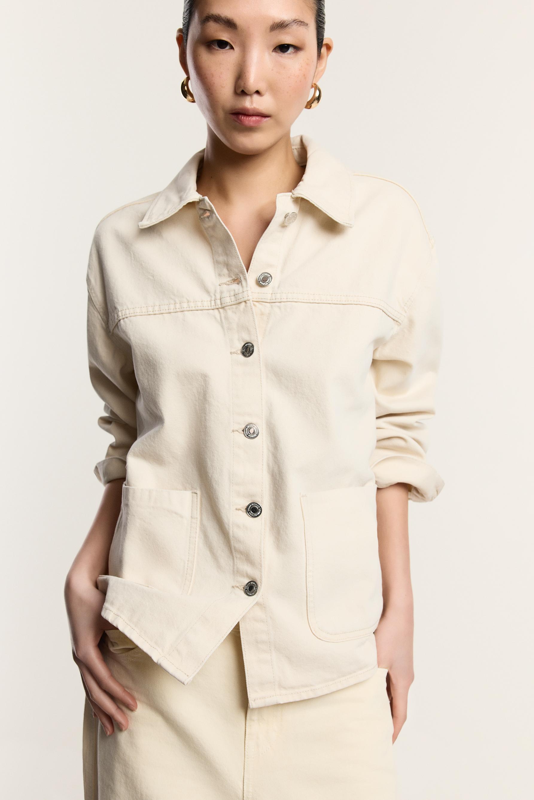 Sobrecamisa denim bolsillos