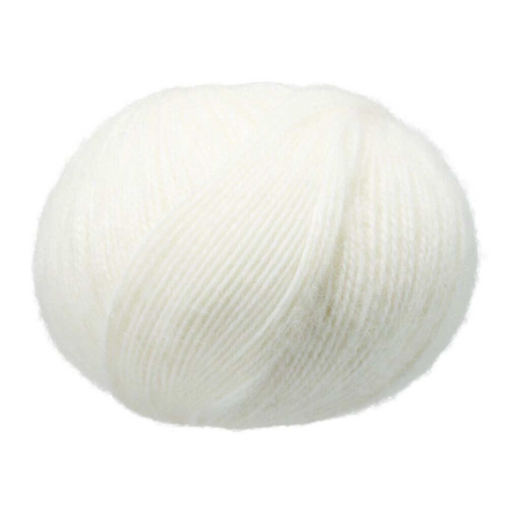 Pelote fil à tricoter acrylique et laine Cantate 50g beige