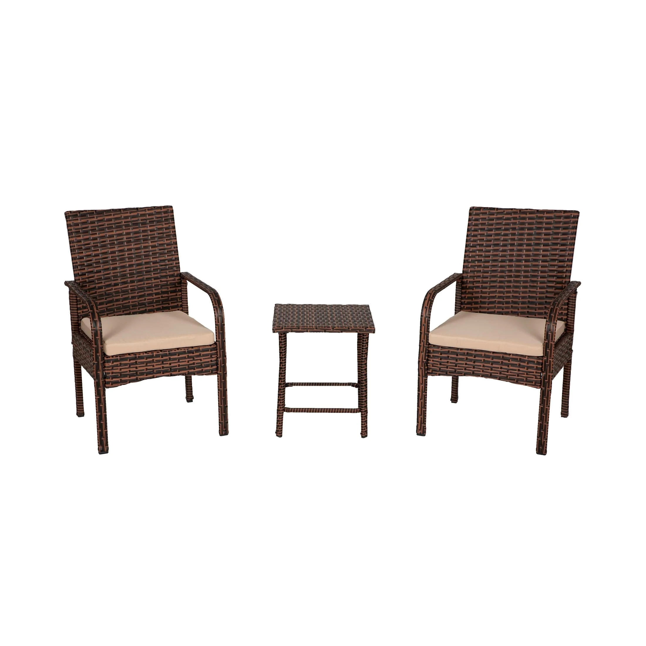 Bradbury Outdoor 3-pc. Wicker Bistro Patio Set with Cushions
