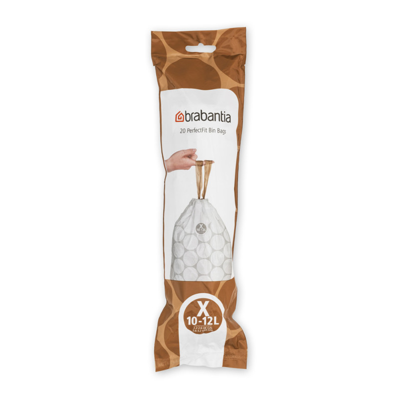 Sac poubelle PerfectFit X 10-12 L 20 pièces BRABANTIA