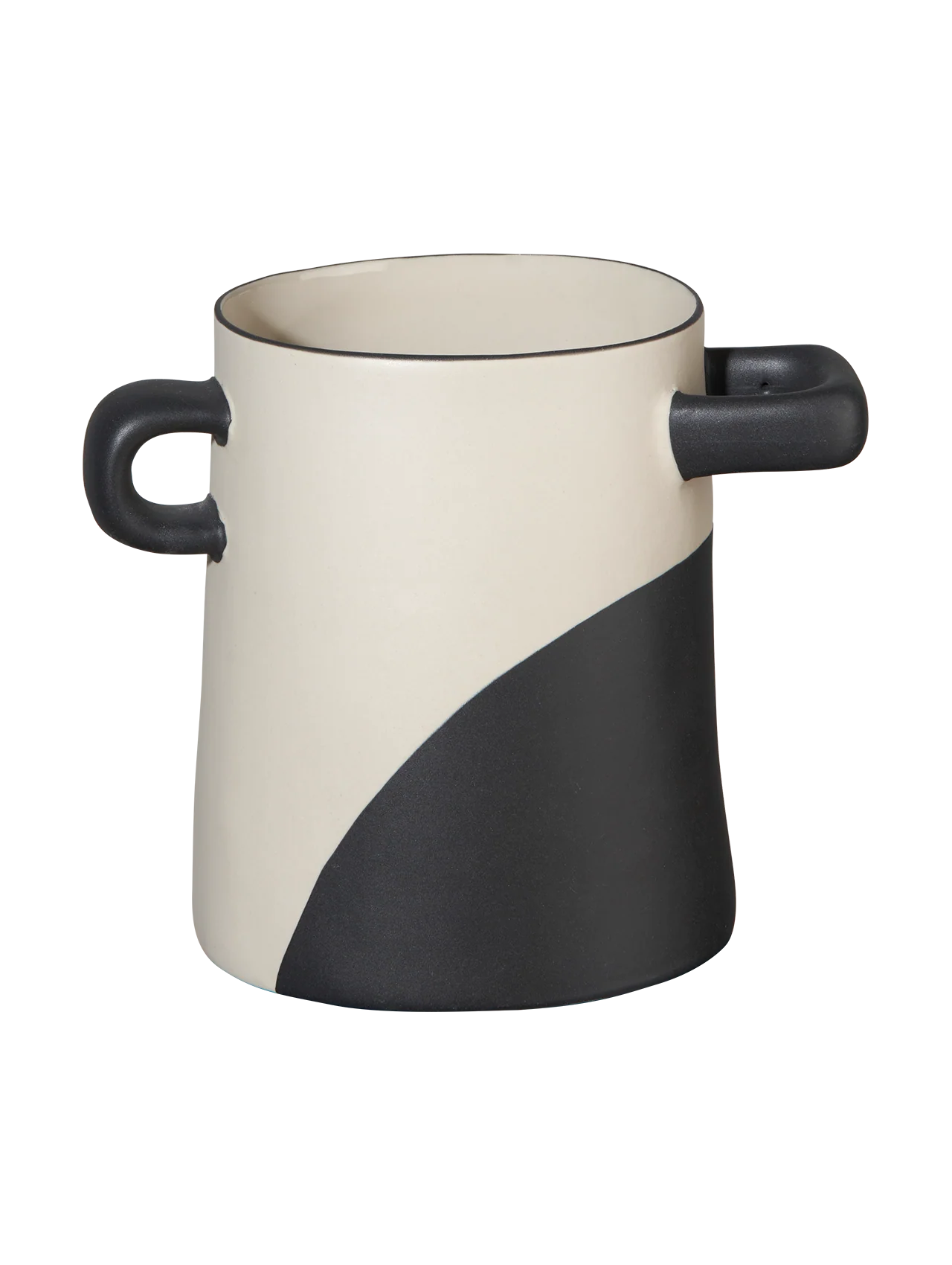 vase, schwarz getunkt
