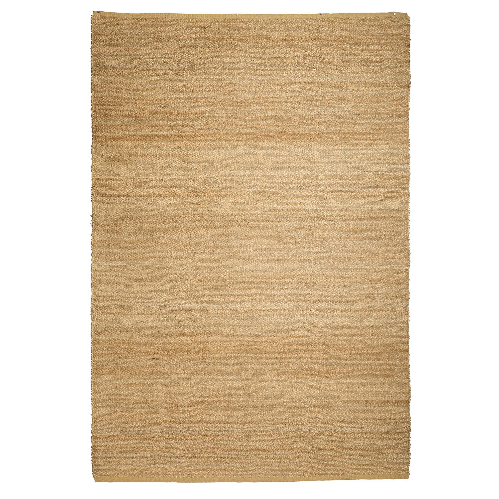MILOS - Tapis en jute et coton beige 250x350cm