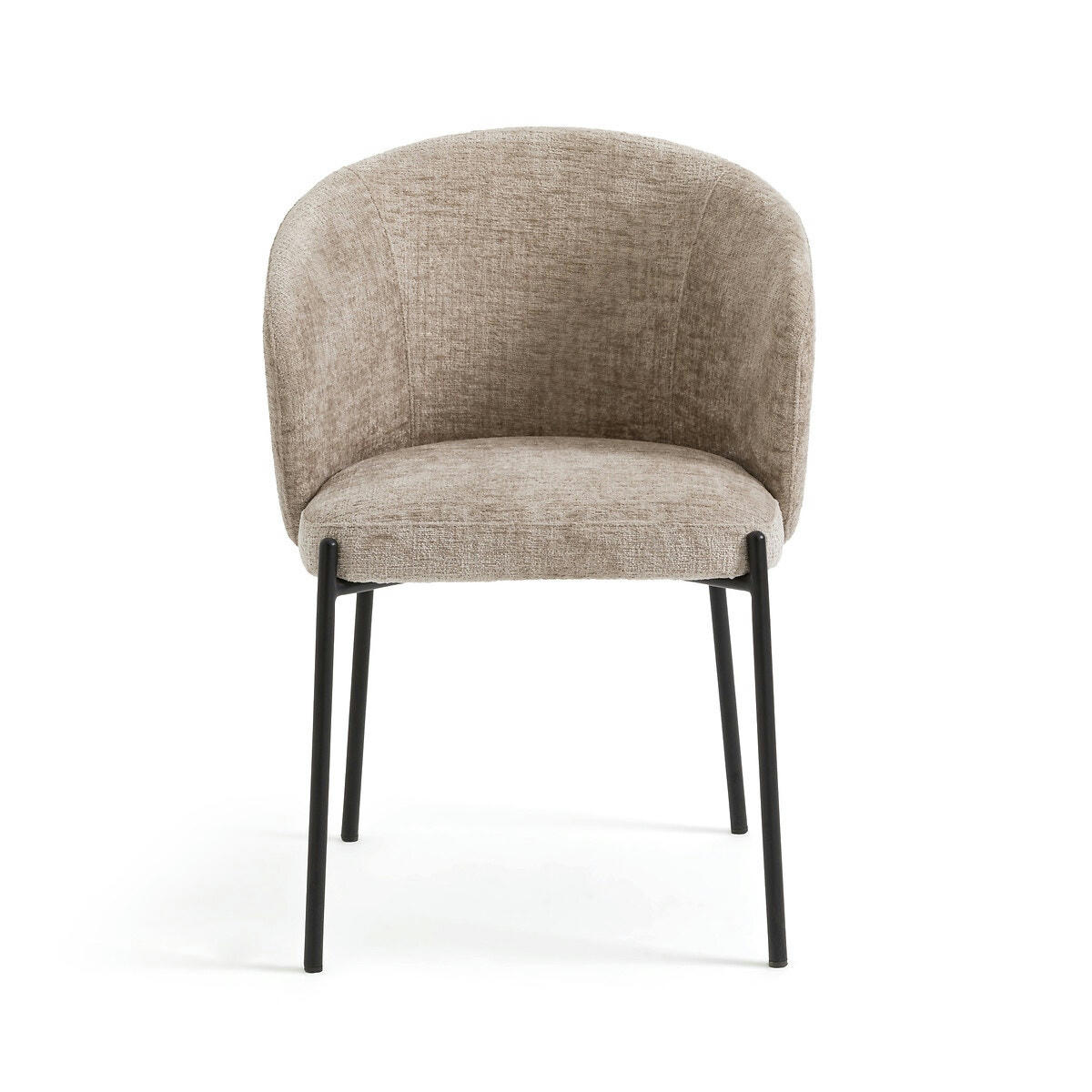 Fauteuil de table velours chenille, Kinna