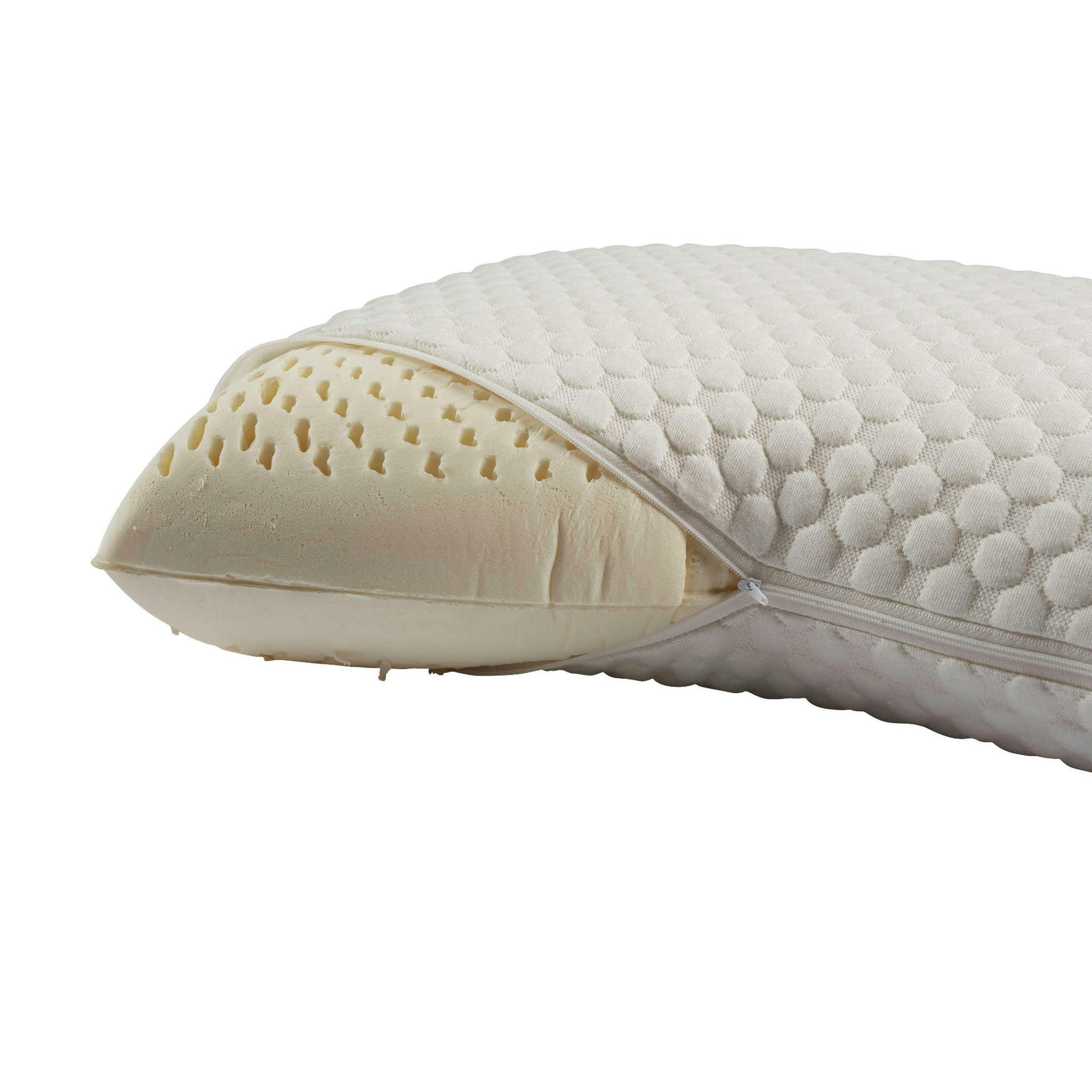 - Oreiller latex, housse 40x60