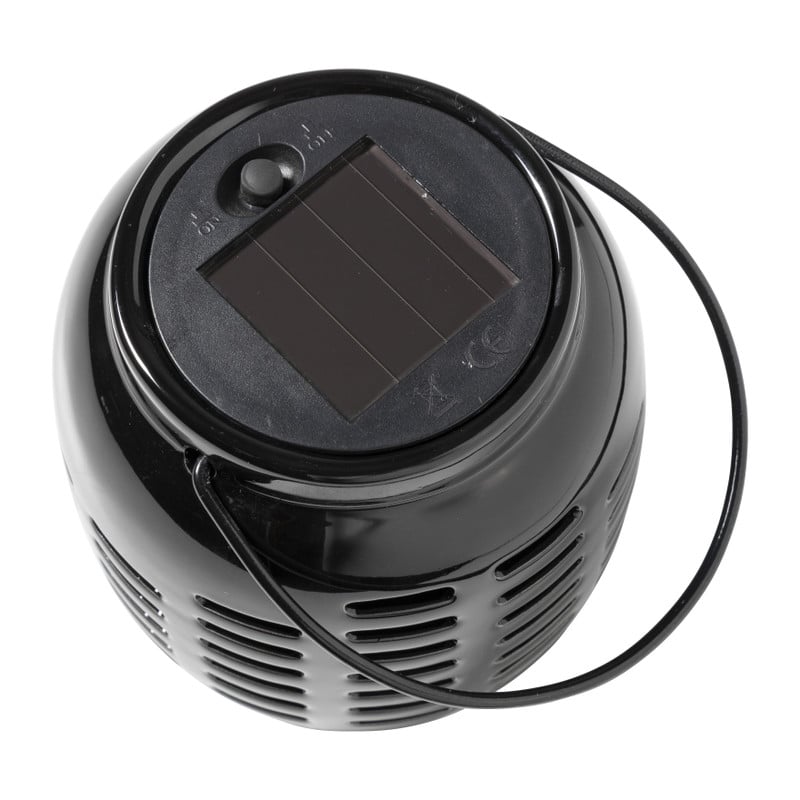 Solar lantaarn - zwart - &Oslash;11.x12.5 cm